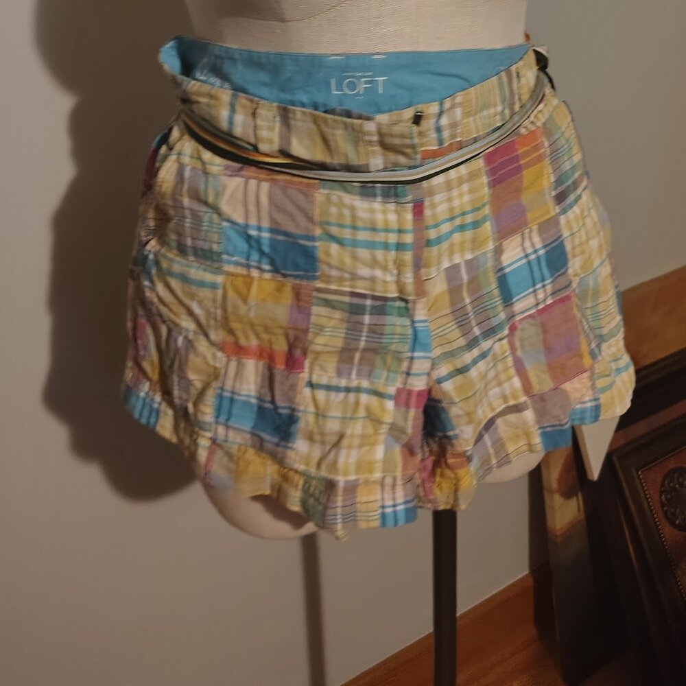 Colorful plaid shorts